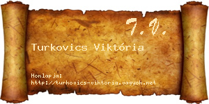 Turkovics Viktória névjegykártya